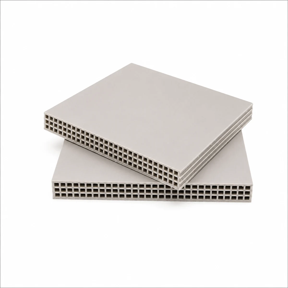 Grey hollow PP plastic formwork boards